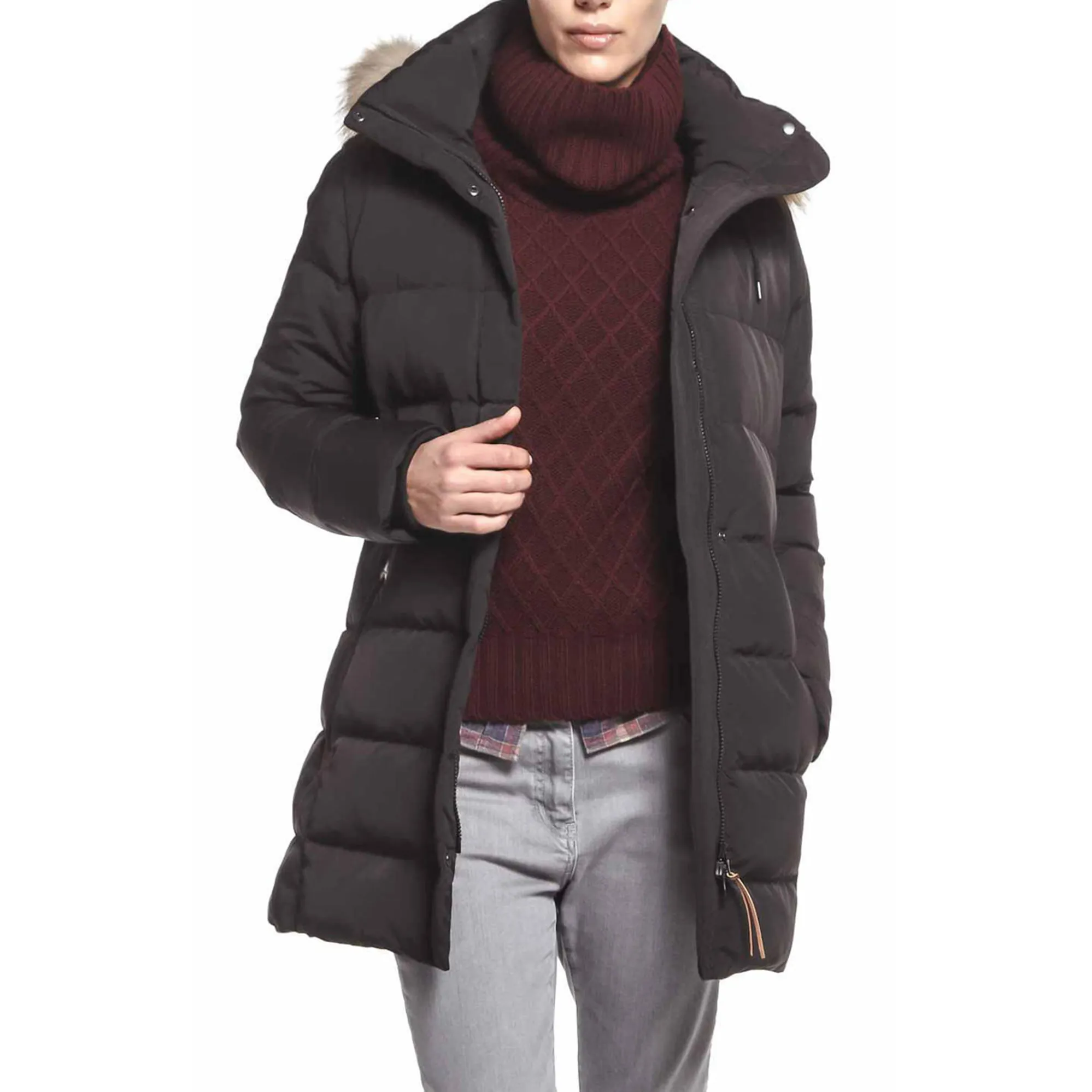 Aigle Downshine Ladies Coat Ebene